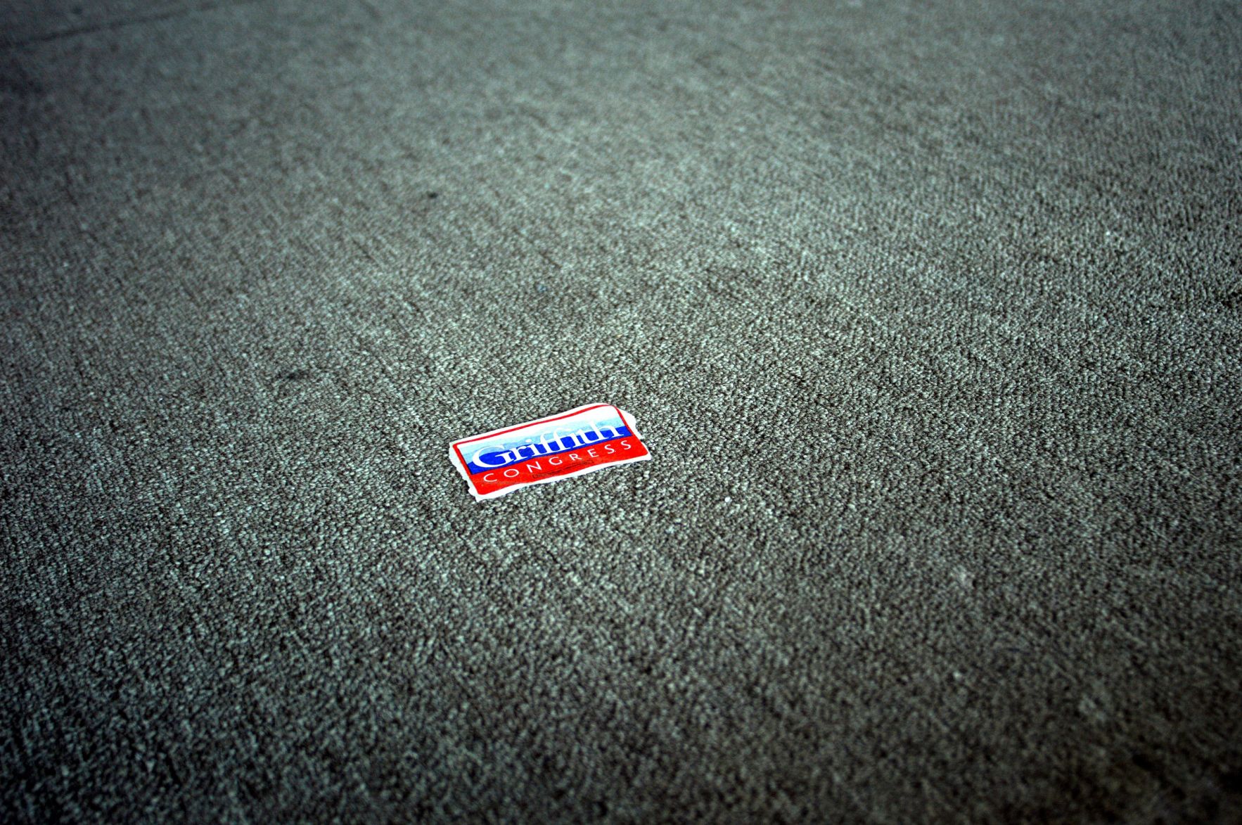 Sticker on floor of Suite G